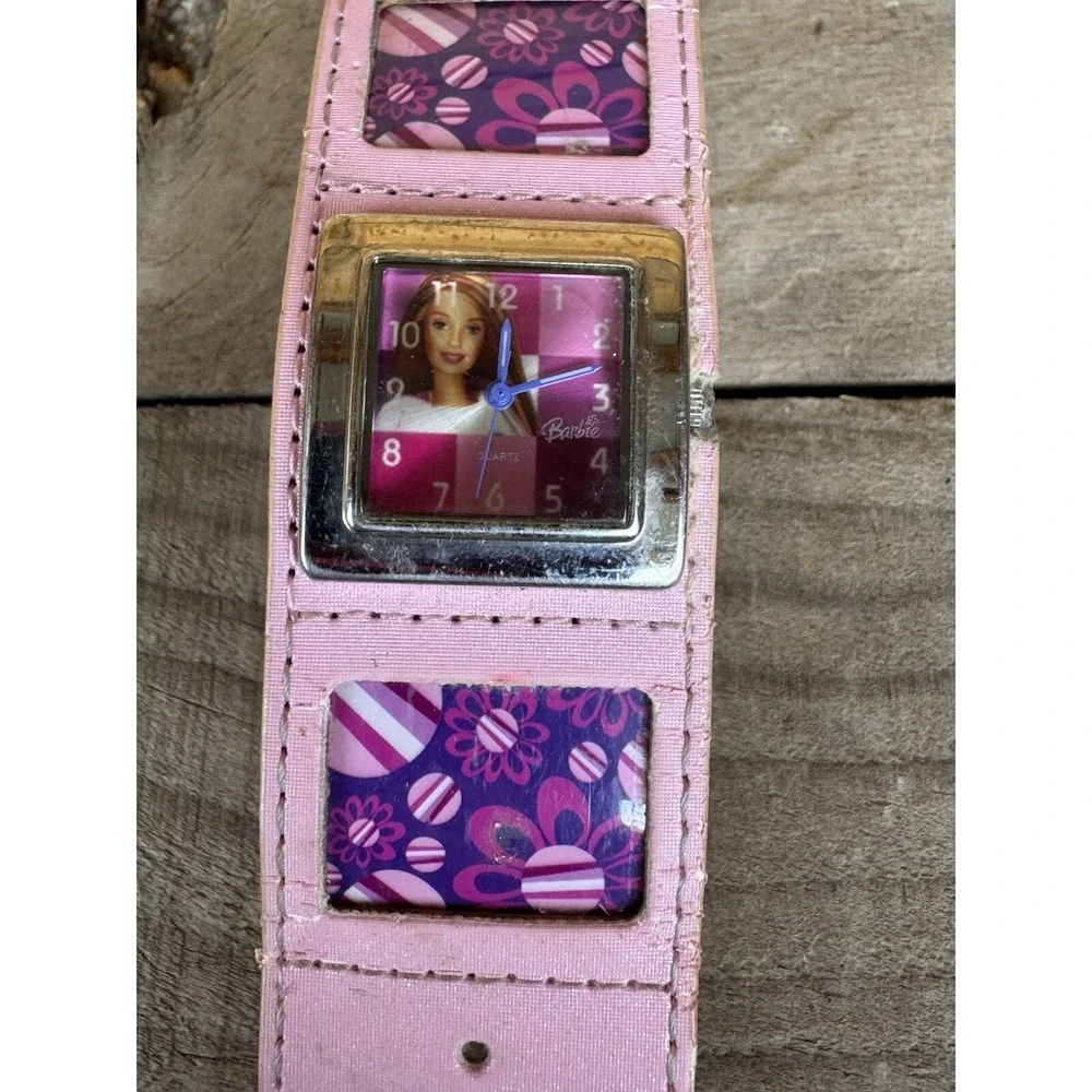 Vintage‎ Barbie Cuff Watch With Picture Inserts. Untested In Fair Condition